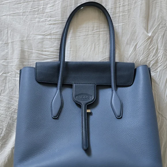 Tod's Blue Leather Women's Bag - Picture 1 of 10